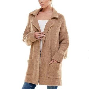 EUC Thread & Supply Vita Cardigan Coat Jacket Camel Brown Tan Large